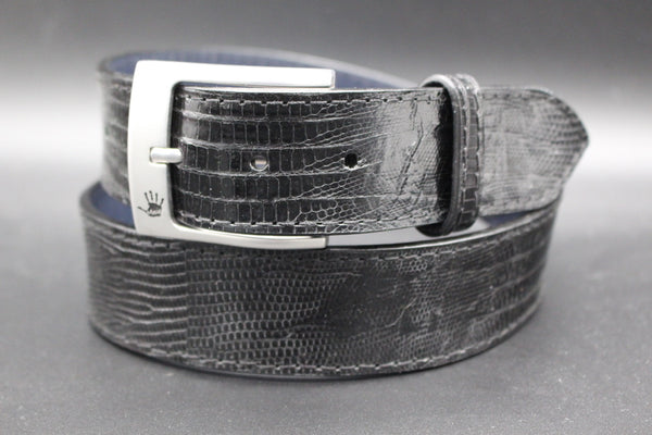36" Black Lizard Belt