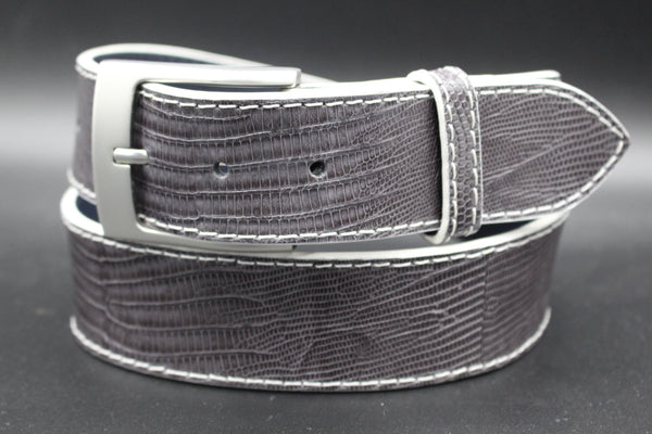 34" Grey Lizard Belt