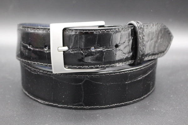 38" Glossy Black Alligator