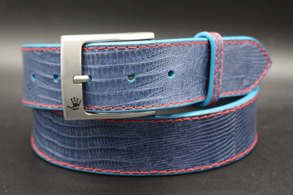 38" Blue Jean Lizard Belt
