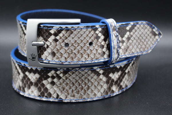 37" Natural Python - Blues