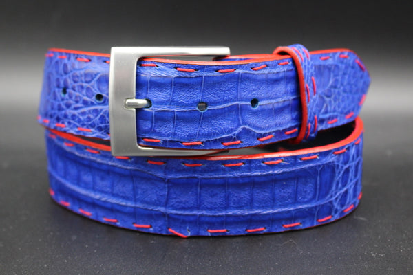 34" Colombian Crocodile Belt - Royal