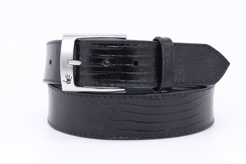 38" Black Lizard Belt