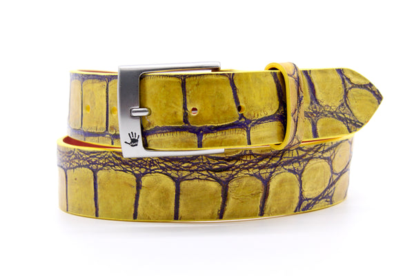 "Tiger" Hand-Painted Belt