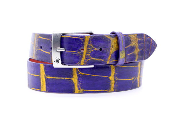 "Bayou" Hand-Painted Belt