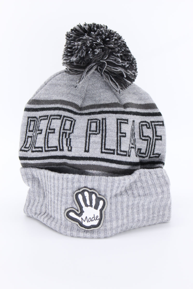 "Beer Please" Pom Pom Hat