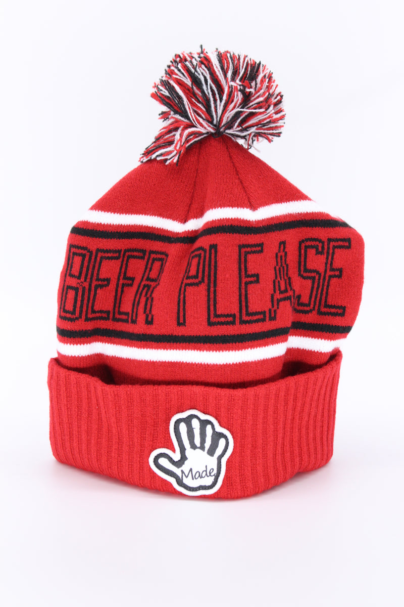 "Beer Please" Pom Pom Hat