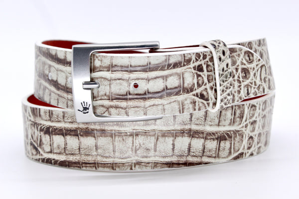 38" Newspaper Colombian Crocodile Belt