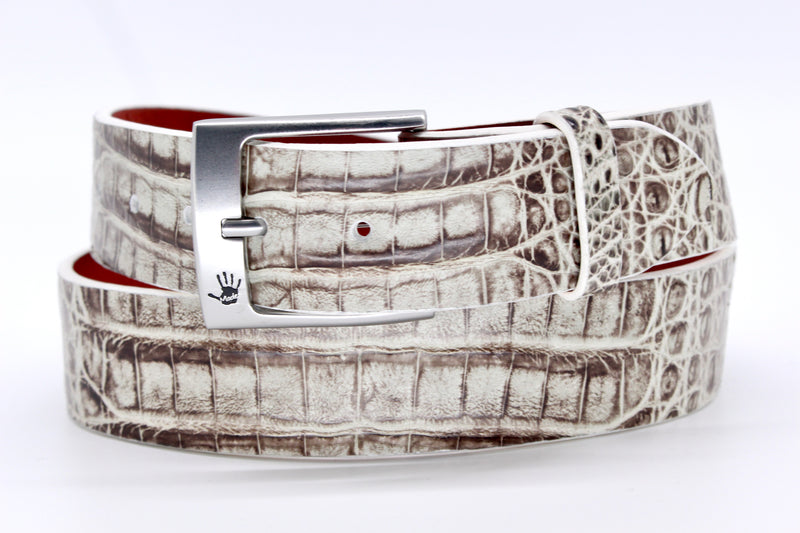 38" Newspaper Colombian Crocodile Belt