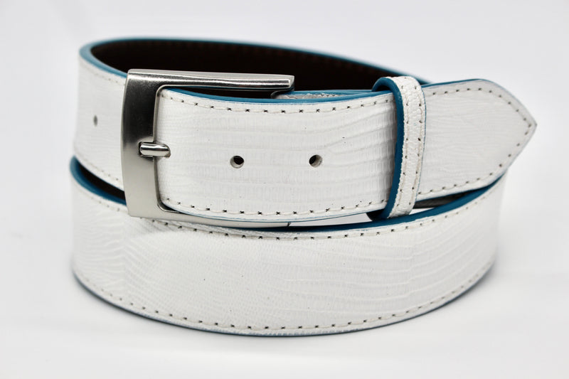 39" White Lizard  Belt