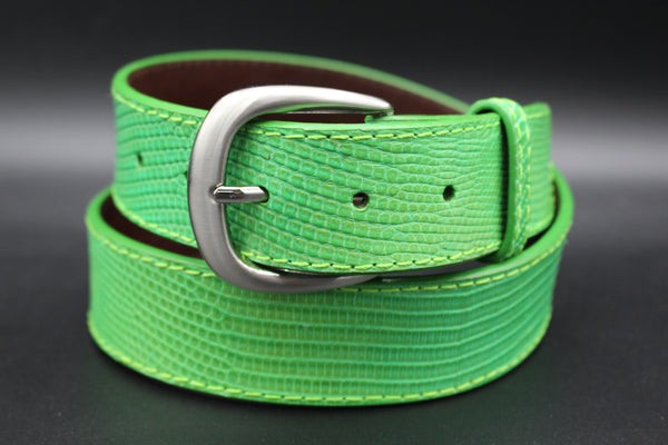 34.5" Lime Lizard Belt