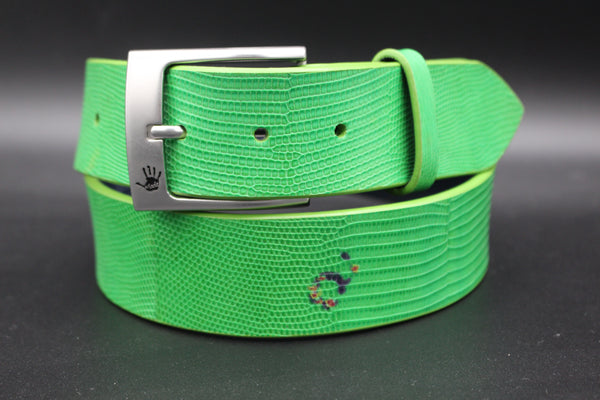 35.5" Lime Lizard Belt