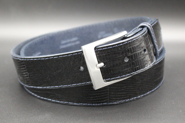 49" Black Lizard Belt