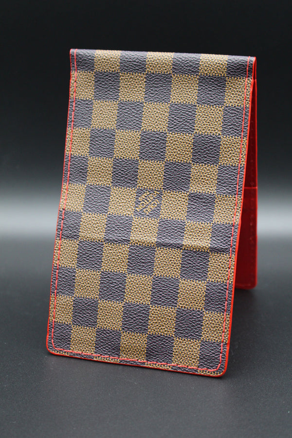 Ex's Checkered Designer Yardage Book Cover