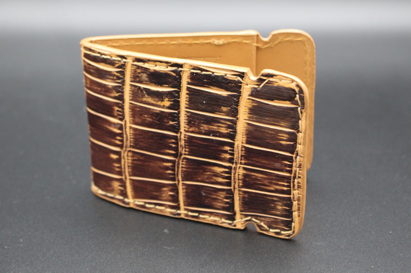 Nile Crocodile Cash Cover -Brown Latte