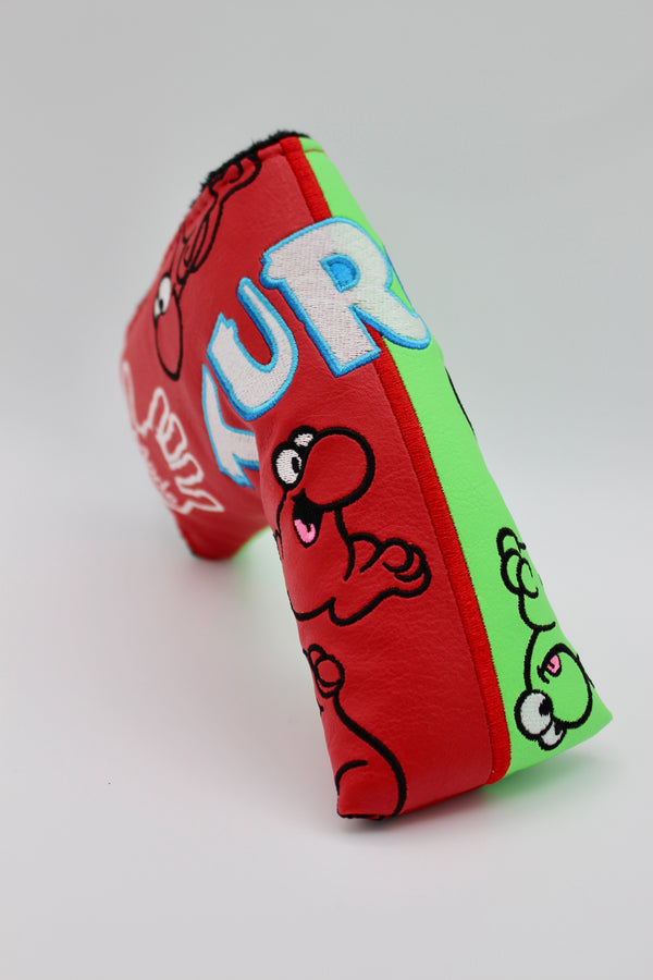 "Turds" Blade Putter Cover Lime/Cherry