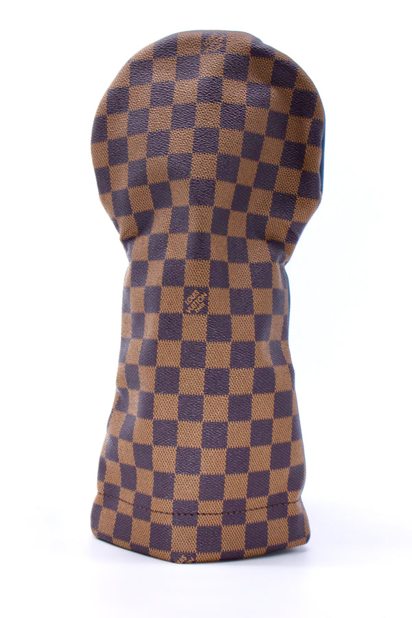 "Ex's" Driver Head Cover - Brown Checkered