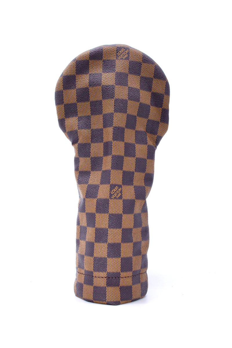 "Ex's" 3 Wood Head Cover - Brown Checkered