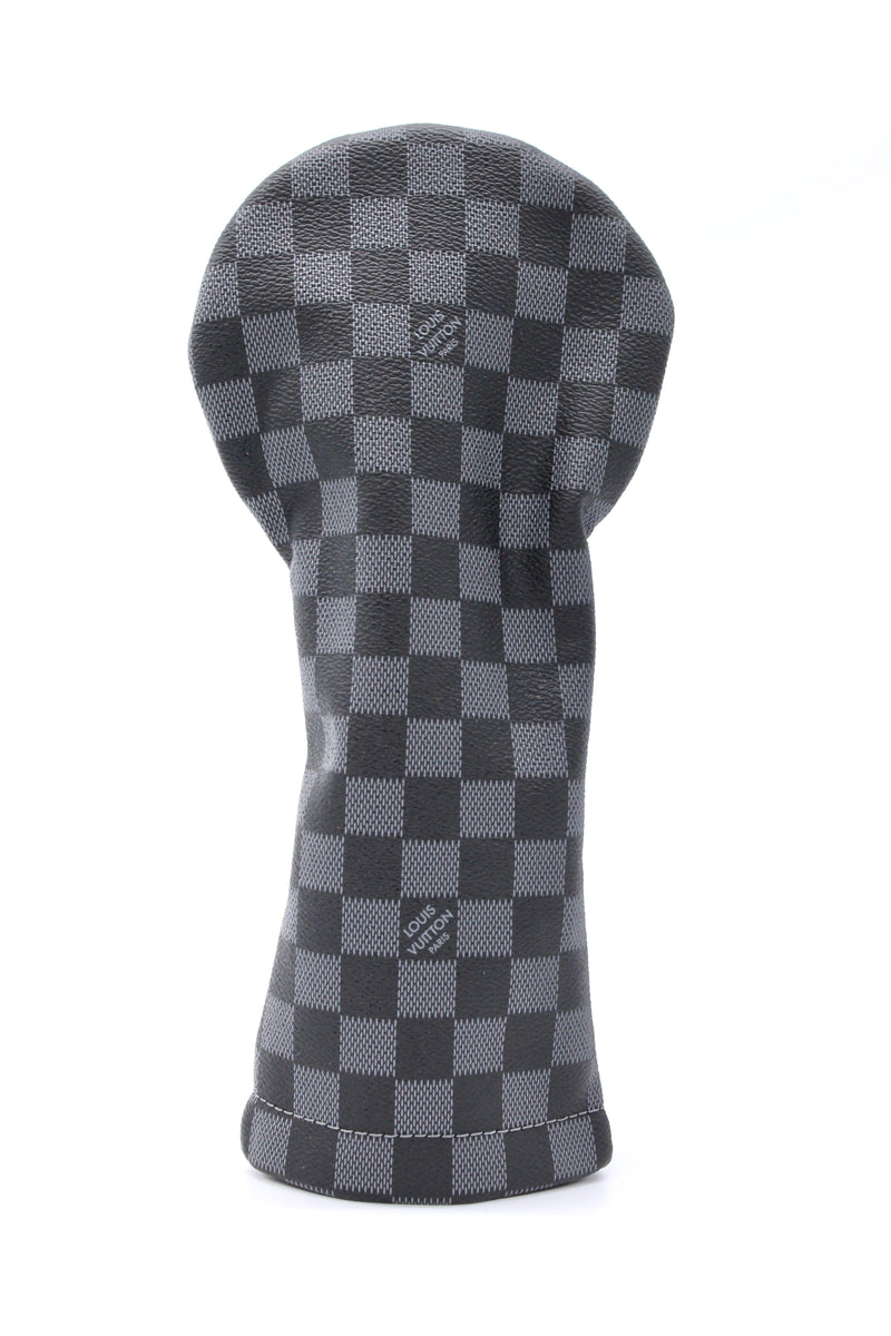 "Upcycled" 3 Wood Head Cover -  Checkered