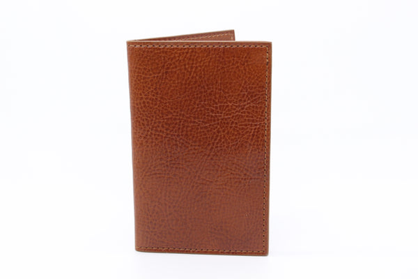 Italian Leather Scorecard Holder - Cognac
