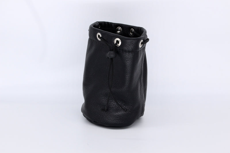 Valuable Pouch - Black Leather