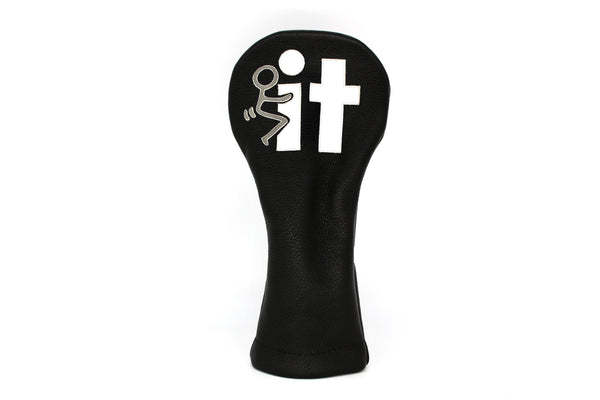 "F-It" 3 Wood Head Cover - Black