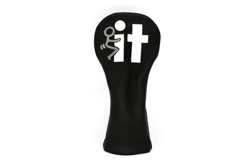 "F-It" 3 Wood Head Cover - Black