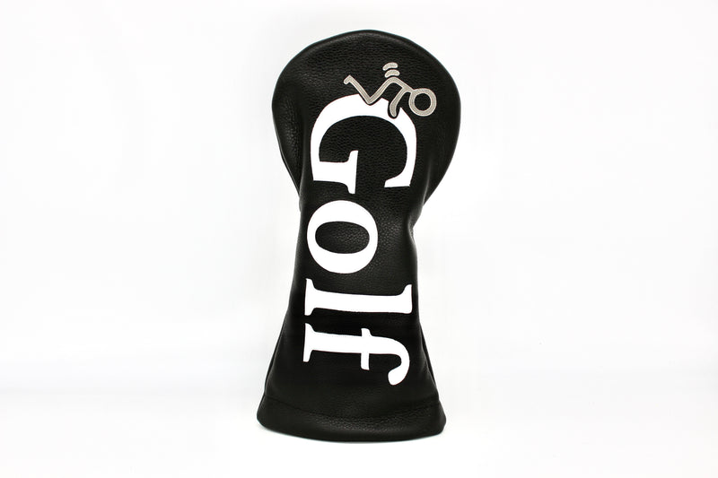 "Golf" Driver Head Cover - Black