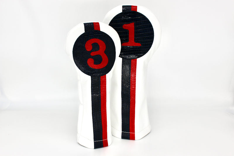 Red Racer Lizard Head Cover Set