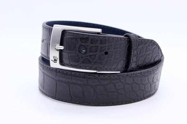 36" Black Matte Alligator  Belt