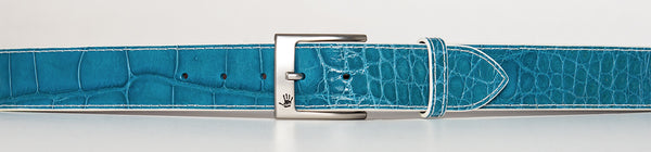 blue alligator belt