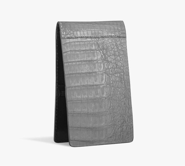 Custom Colombian Crocodile Yardage Book Cover