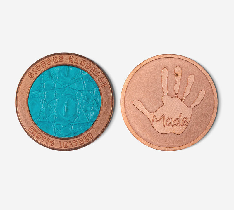 "Copper" Exotic Leather Ball Marker