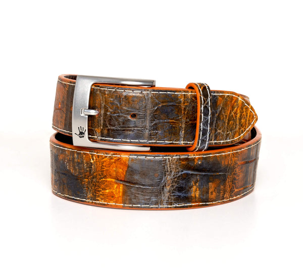 "Industrial Rust" Hand-Painted Belt