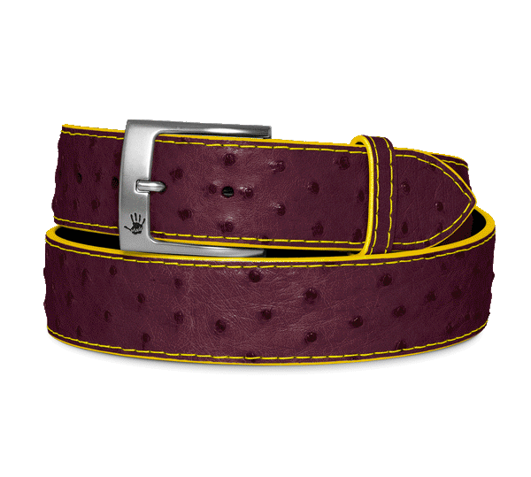 Men's Custom Ostrich Belt