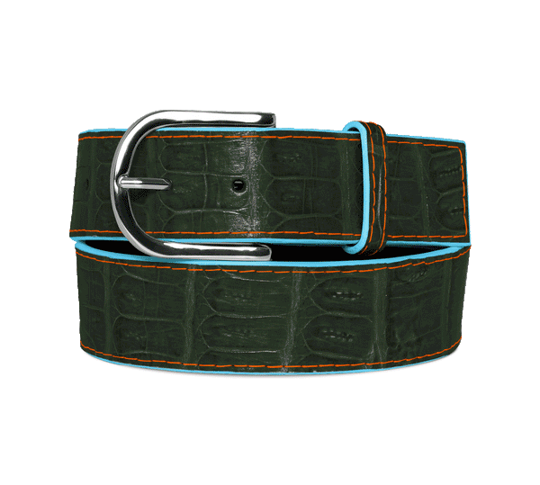 Women's Custom Caiman Crocodile Belt