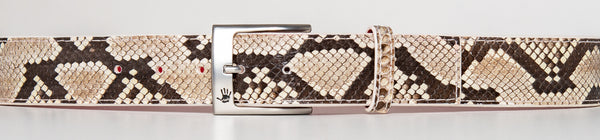 natural python belt
