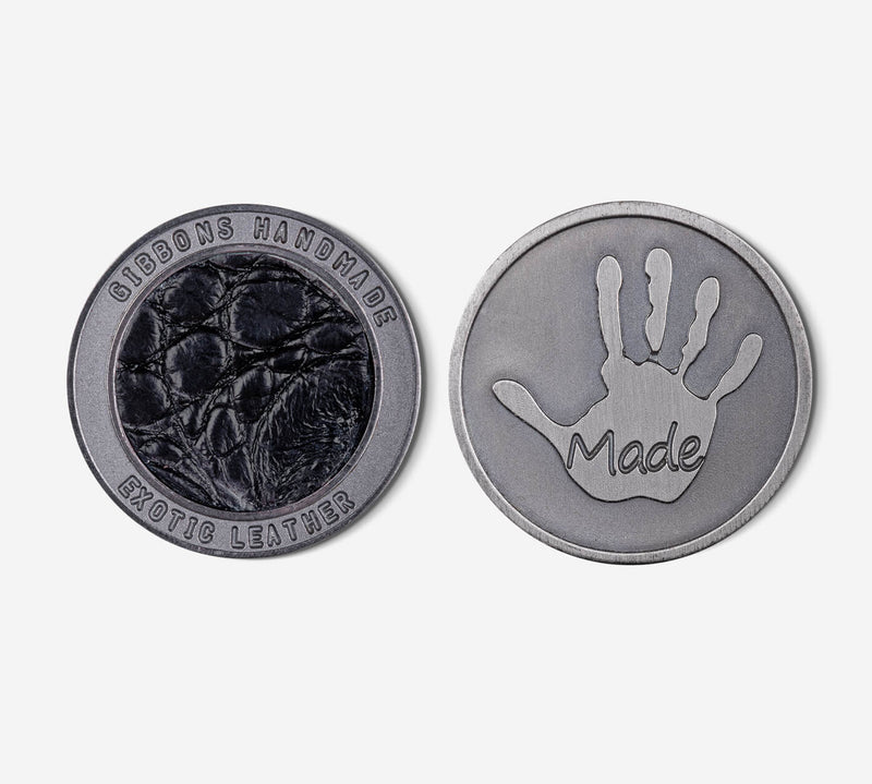 "Raw" Exotic Leather Ball Marker