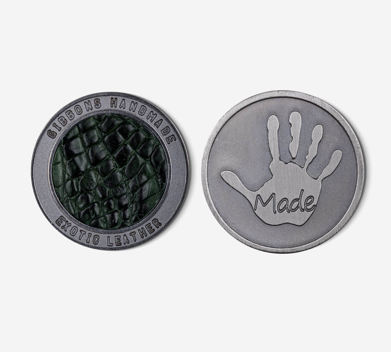 "Raw" Exotic Leather Ball Marker