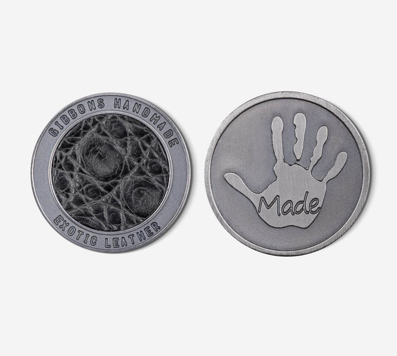 "Raw" Exotic Leather Ball Marker