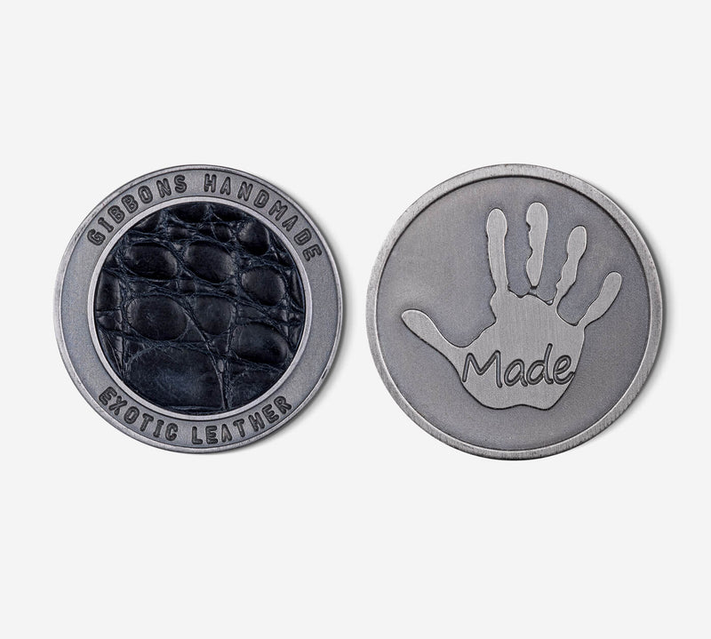 "Raw" Exotic Leather Ball Marker