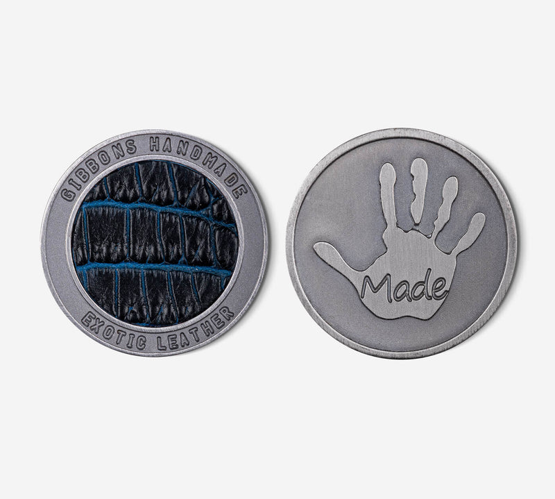 "Raw" Exotic Leather Ball Marker