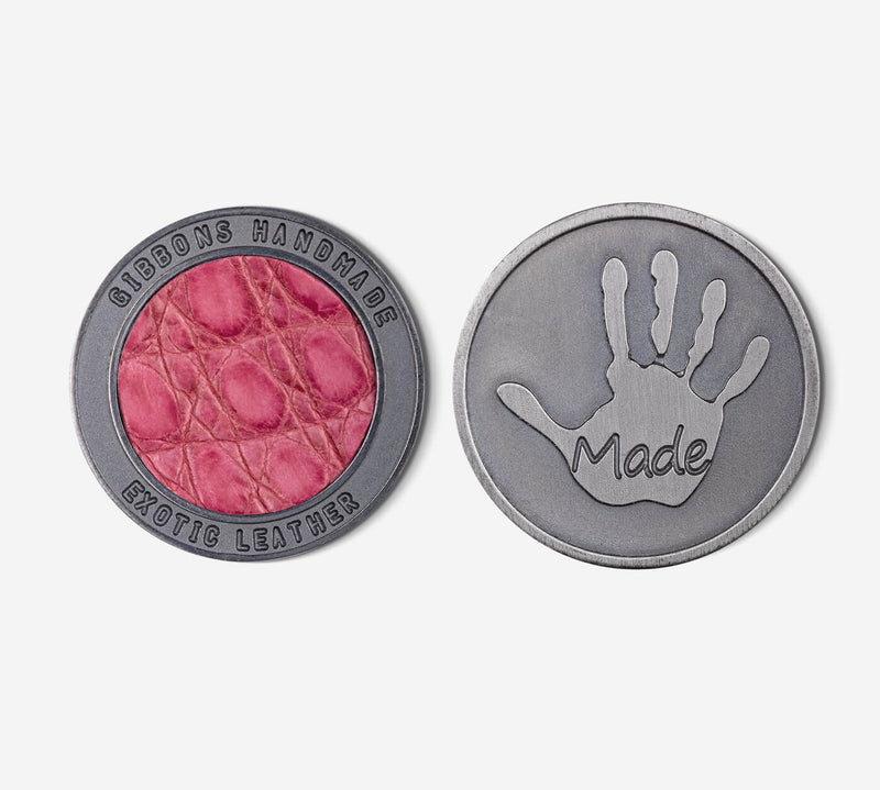 "Raw" Exotic Leather Ball Marker