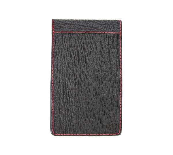 Black shark skin yardage book cover
